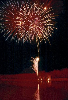 Fireworks over water are on my list of the 10 great things in life right up there with World Peace, Chocolate and Mount Gay Rum