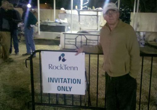 My nephew is a manager with Rock Tenn, but was there a ticket to their fancy/smansy corporate tent waiting for me?  But noooooo...