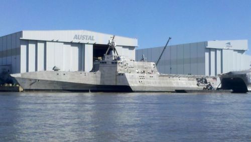 "Stealth" destroyer.  Funny how we could see it pretty clearly.