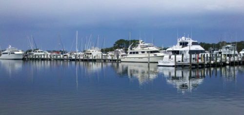 Bay Pointe Marina -- some big iron in here