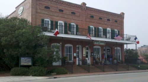 Grady Market -- during the lumber boom, a major ship chandlery.  Now and art-gourmet-clothing-garden-antiques-book-gift store.