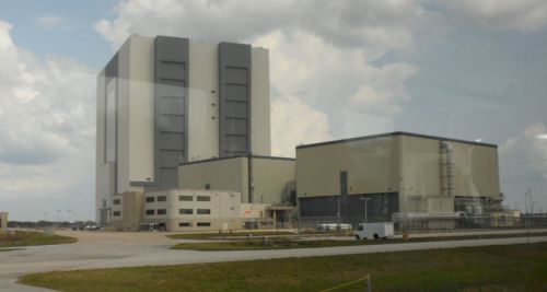 Vehicle Assembly Building.  The world's fourth largest building.  We could see it from 20 miles away in all directions from the ICW.