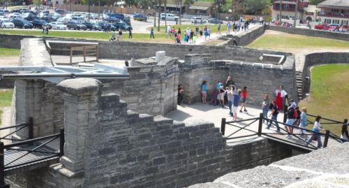 Ravenal and moat of the Castillo.