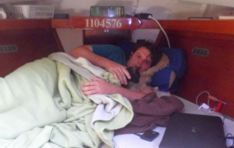 John and Sparta slept for two days after visiting Williamsburg.