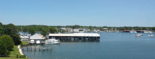 Solomons Island from the top of the lighthouse.