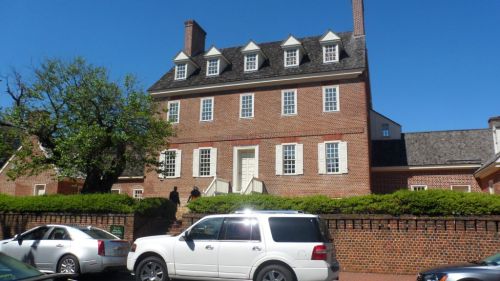 Magnificent William Paca House of 1763.  Beautiful Georgian symmetry outside, tastefully restraint in decoration inside.