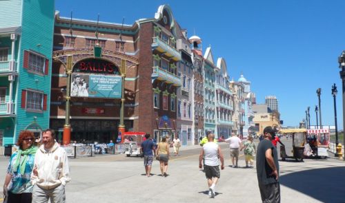 On the Board Walk at Atlantic City.